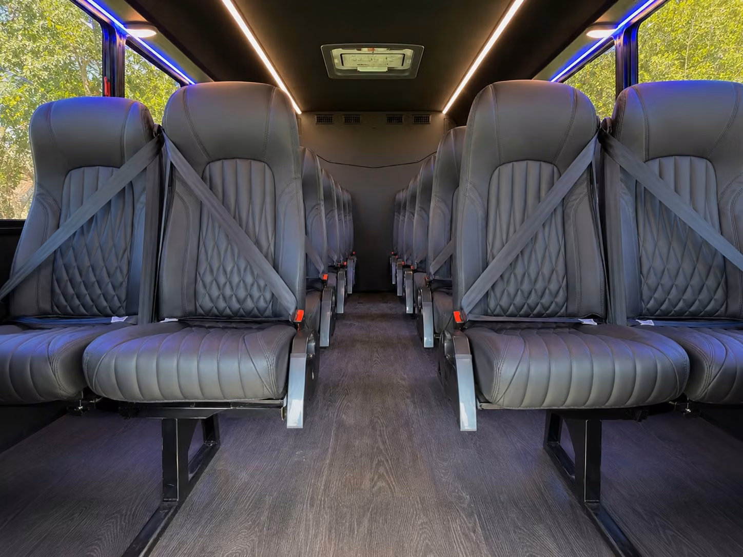 18 passenger minibus interior